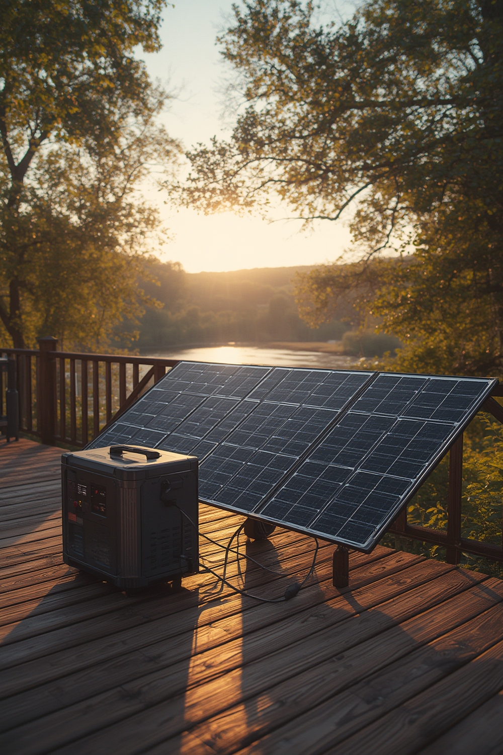 portable power station solar generator 1 - Illustration 1