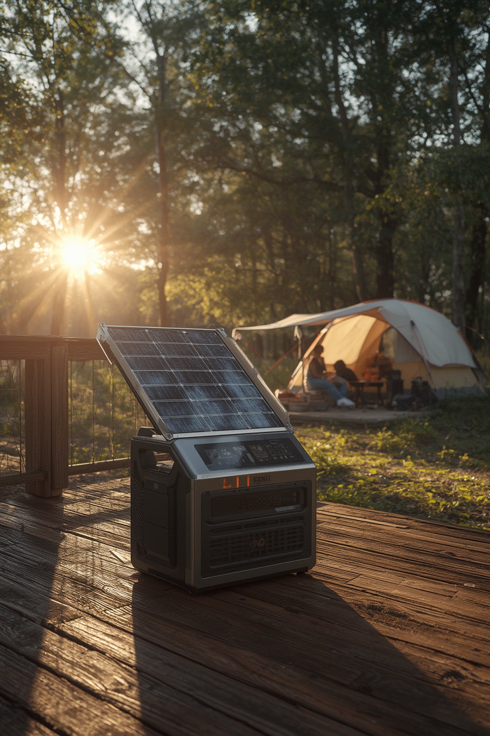 portable power station solar generator 2 - Illustration 1