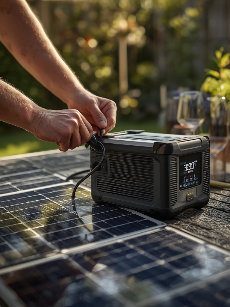 portable power station solar generator 3 - Illustration 2