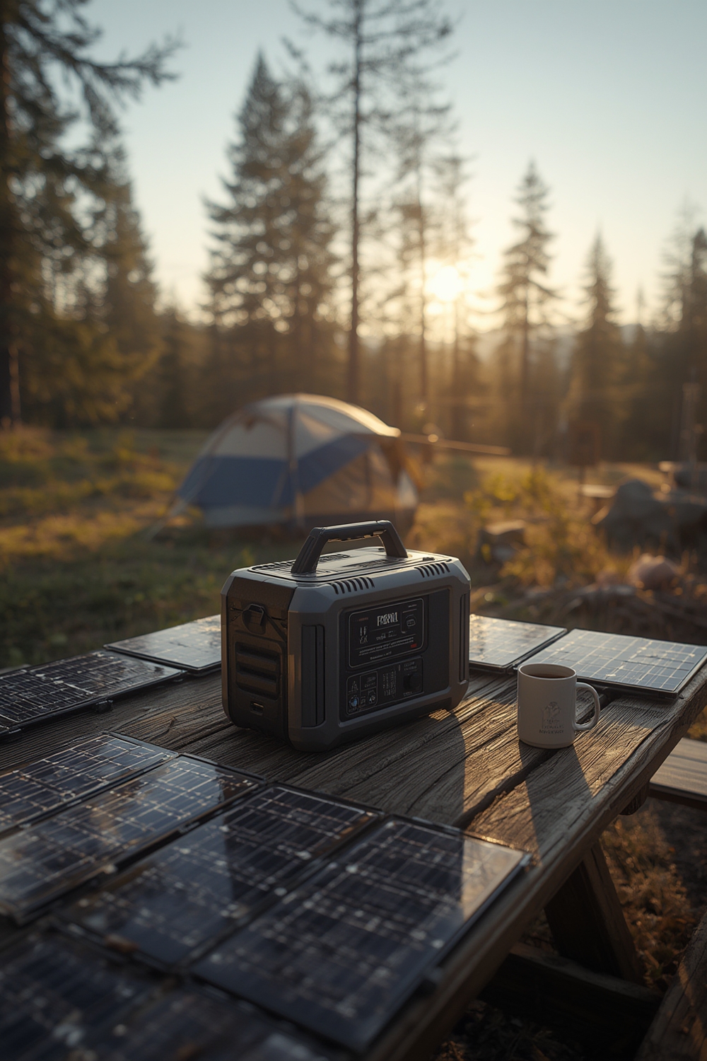 portable power station solar generator 3 - Illustration 1