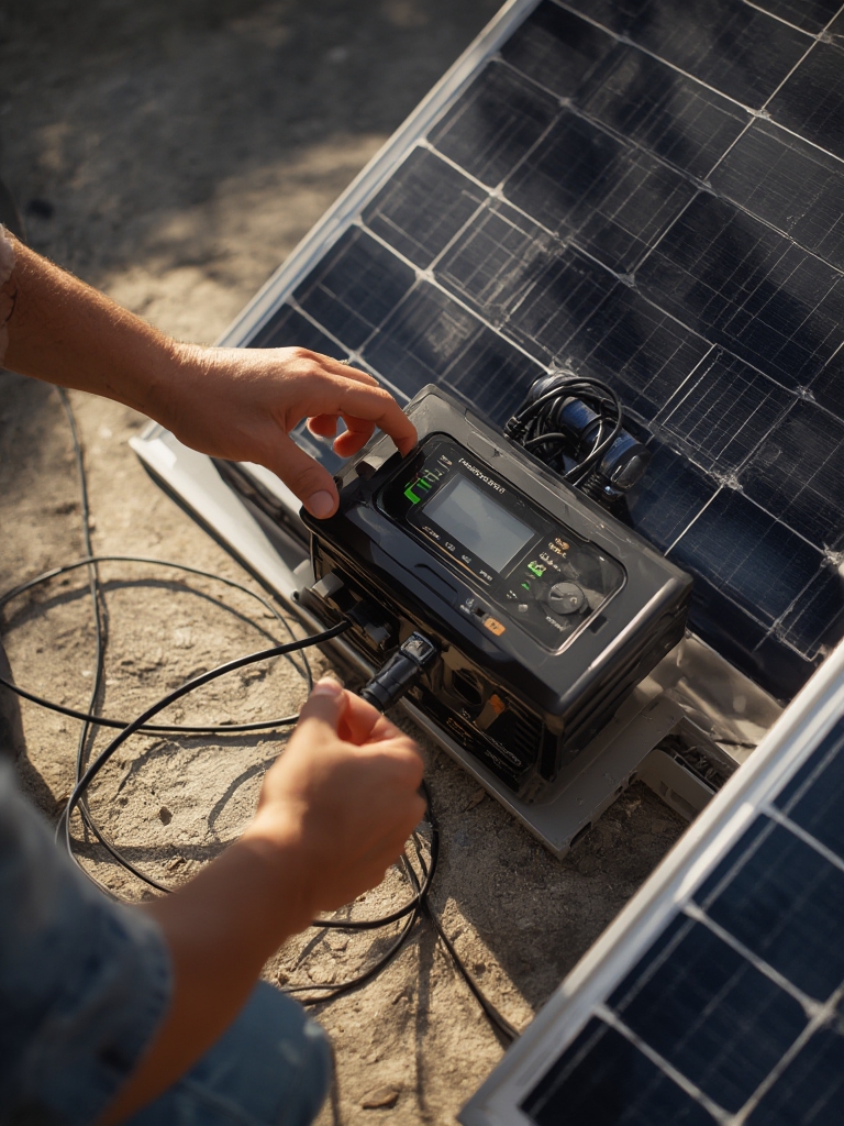 portable power station solar generator 4 - Illustration 2