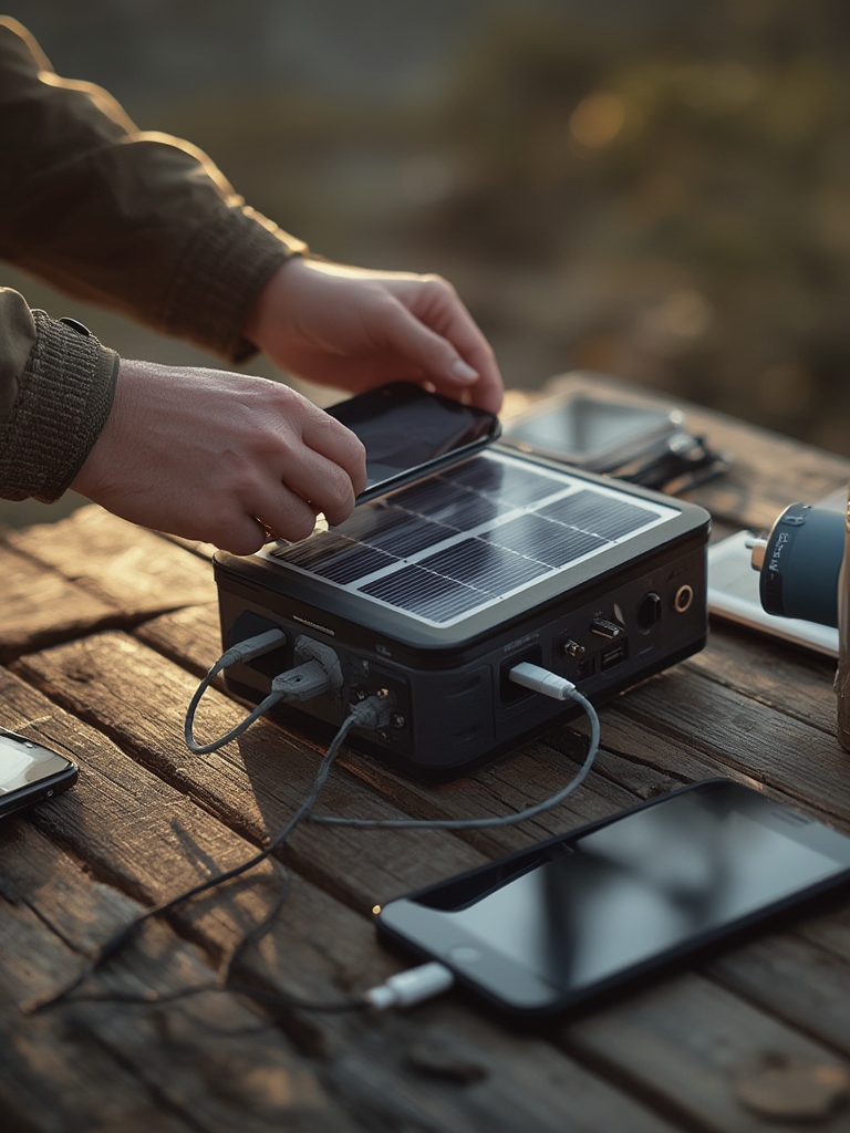 portable power station solar generator 5 - Illustration 2
