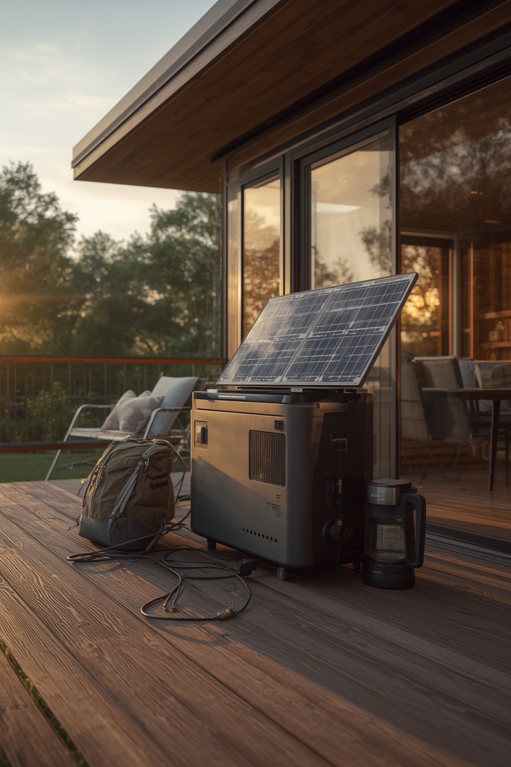 portable power station solar generator 5 - Illustration 1