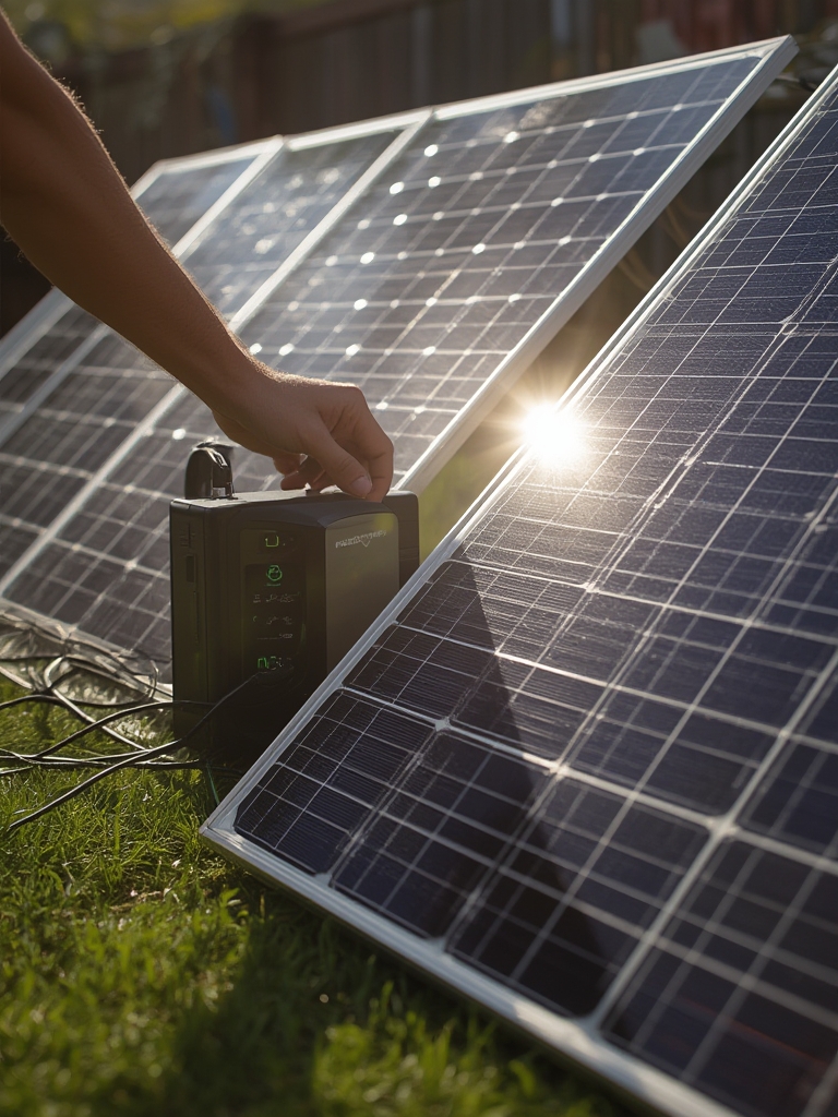 portable power station solar generator 6 - Illustration 2