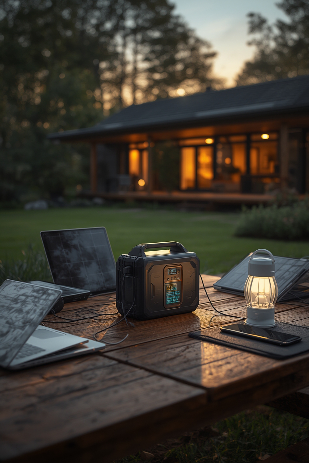 portable power station solar generator 6 - Illustration 1