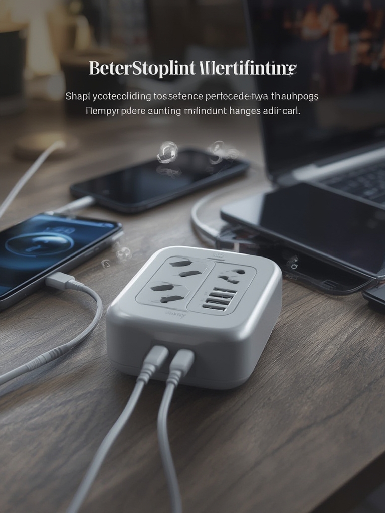 surge protector in use on office desk