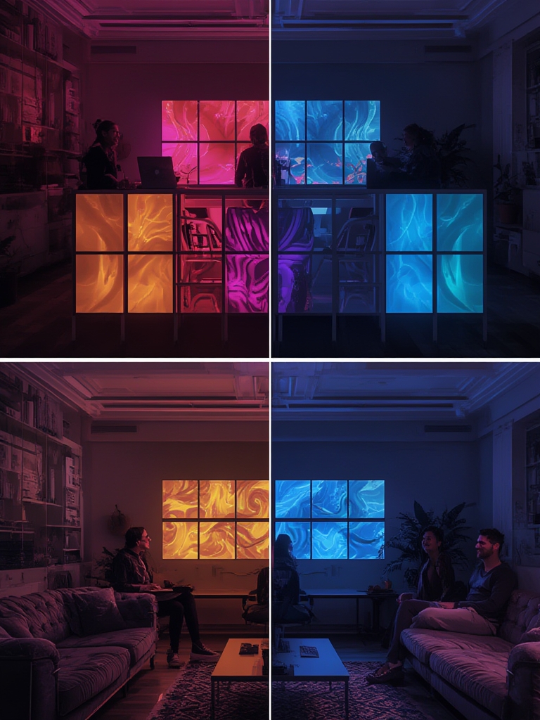 smart led light panels wall 4 - Illustration 3
