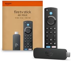 amazon fire tv stick 4k max plugged into TV streaming 4K content
