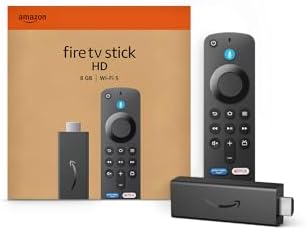 amazon fire tv stick hd alexa remote and package