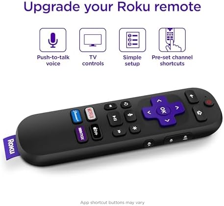roku voice remote replacement for roku tv and players