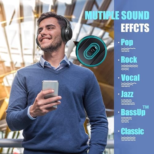 beribes bluetooth headphones foldable lightweight wireless headphones for work