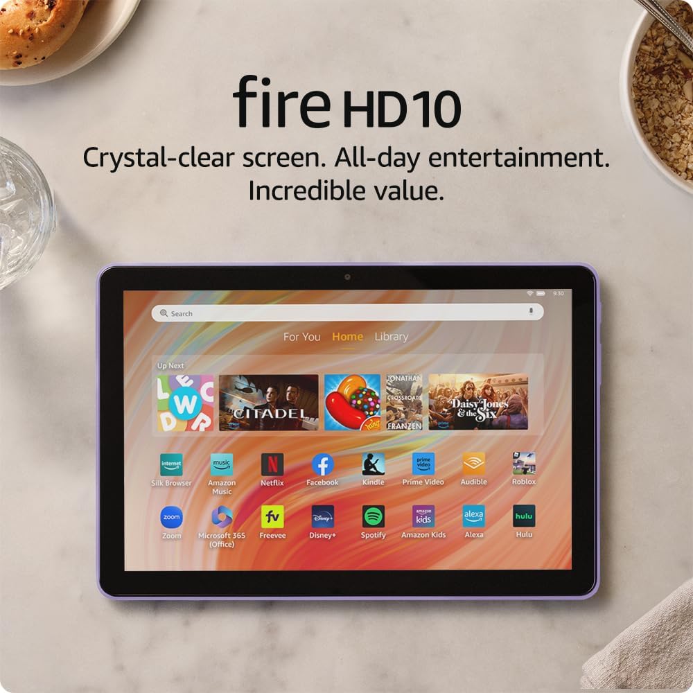 Amazon Fire HD 10 Tablet: 5 Amazing Features for Fast Relaxation in 2026 1 amazon fire hd 10 tablet on a desk with octa-core processor