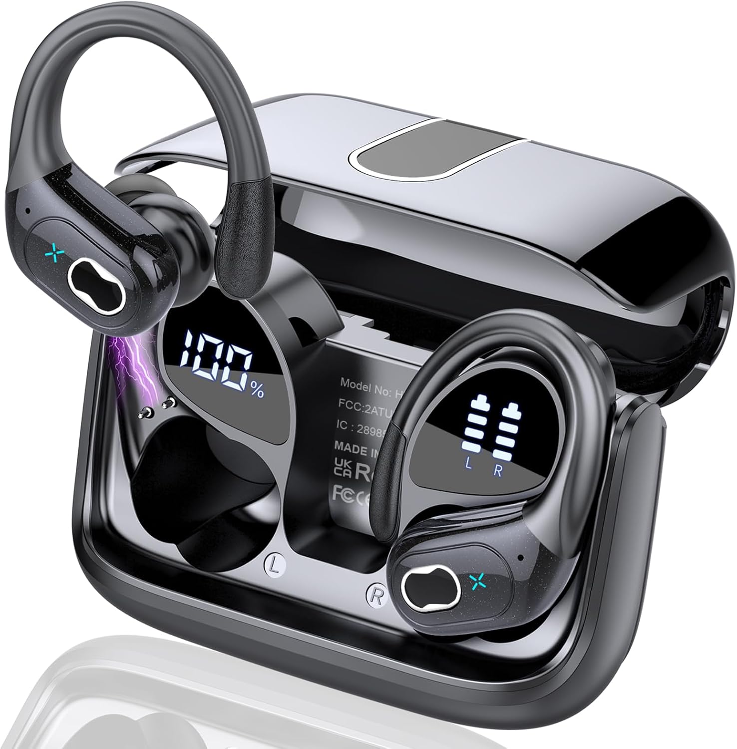wireless earbuds with long battery life and deep bass stereo