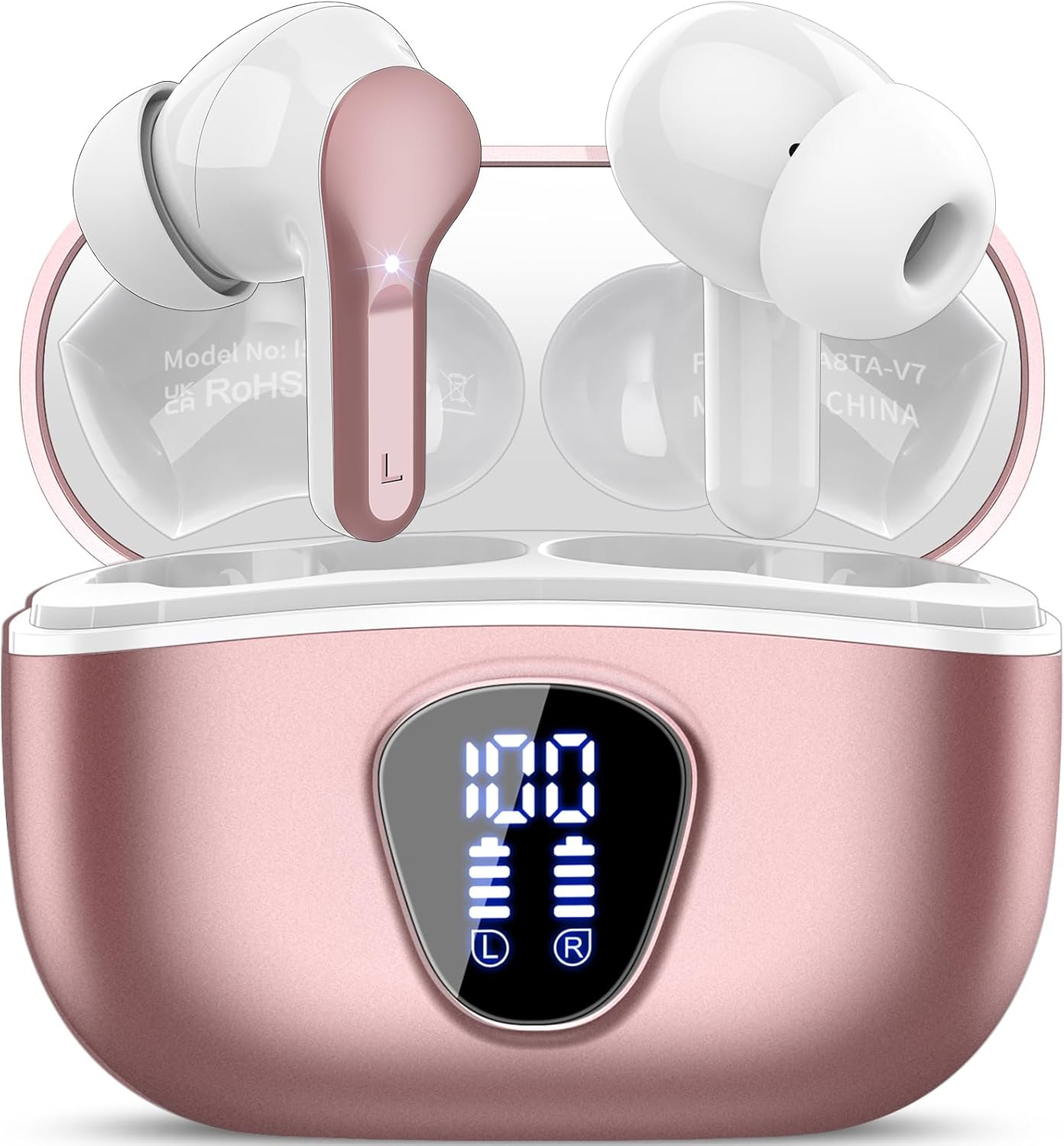 wireless earbuds Bluetooth 5.4 HiFi stereo noise reduction