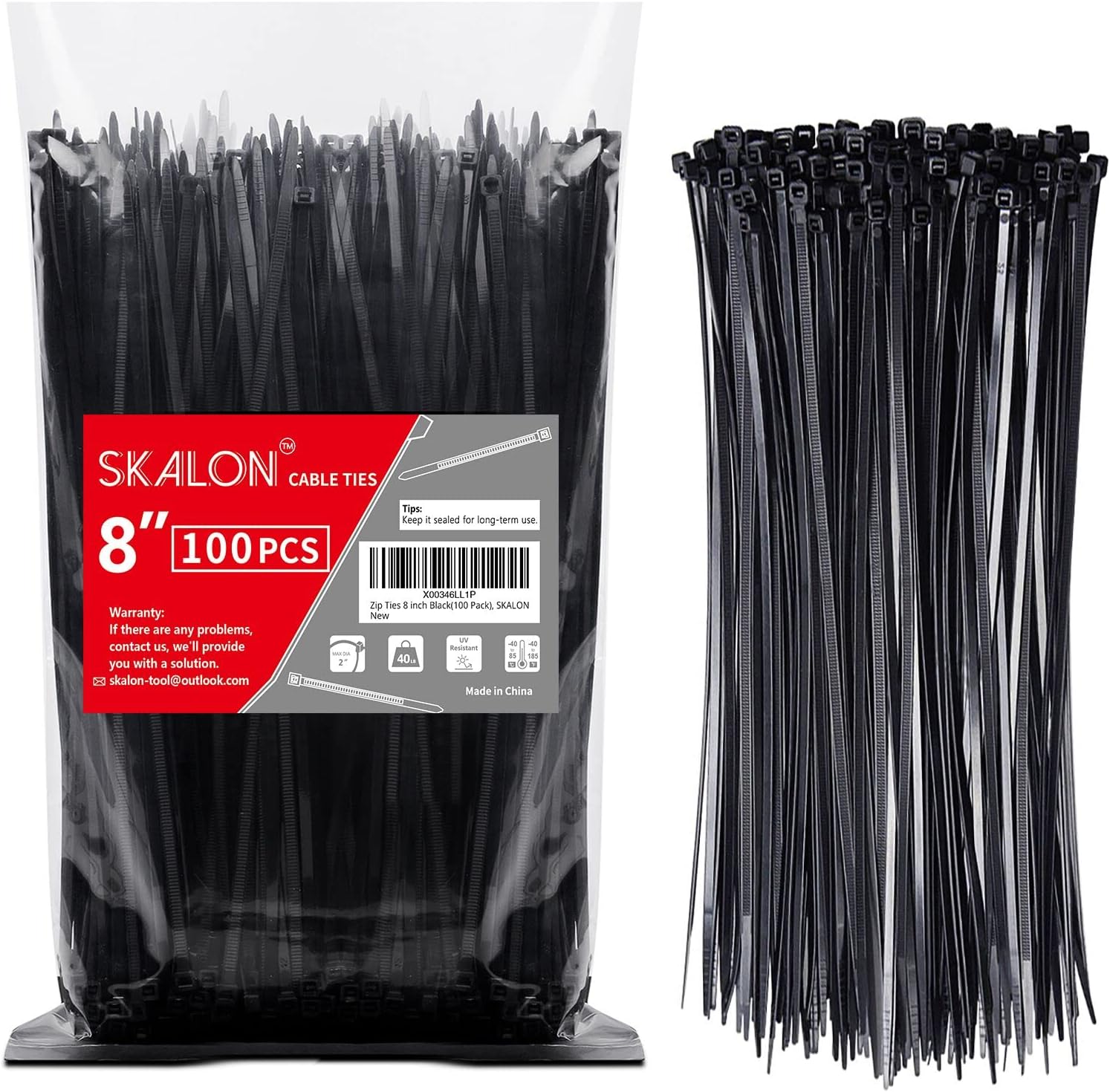 8 inch cable ties for cable management and wire organizing