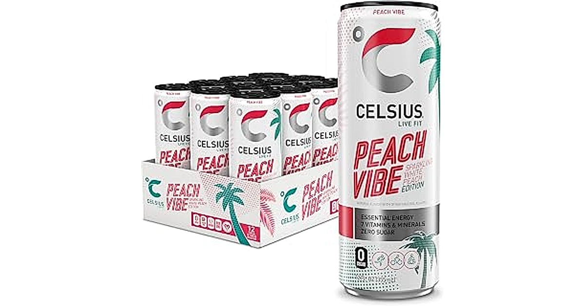 celsius peach vibe