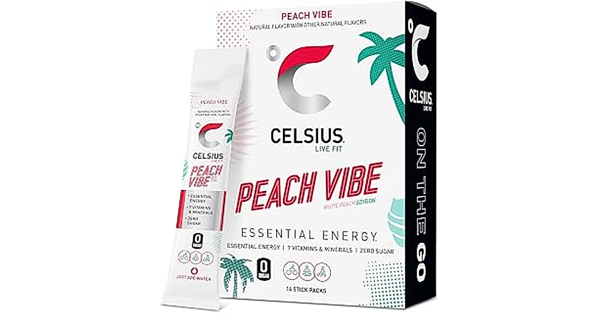 celsius peach vibe
